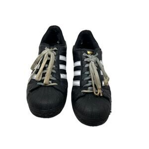 adidas Superstar Core Black Cloud White Gold Mens 8.5